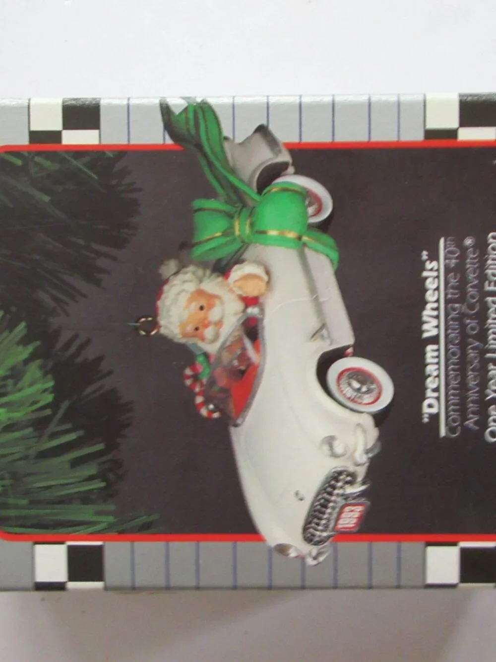 2 Enesco Dream Wheels Corvette 40th Anniversary Limited Edition Ornament 1993